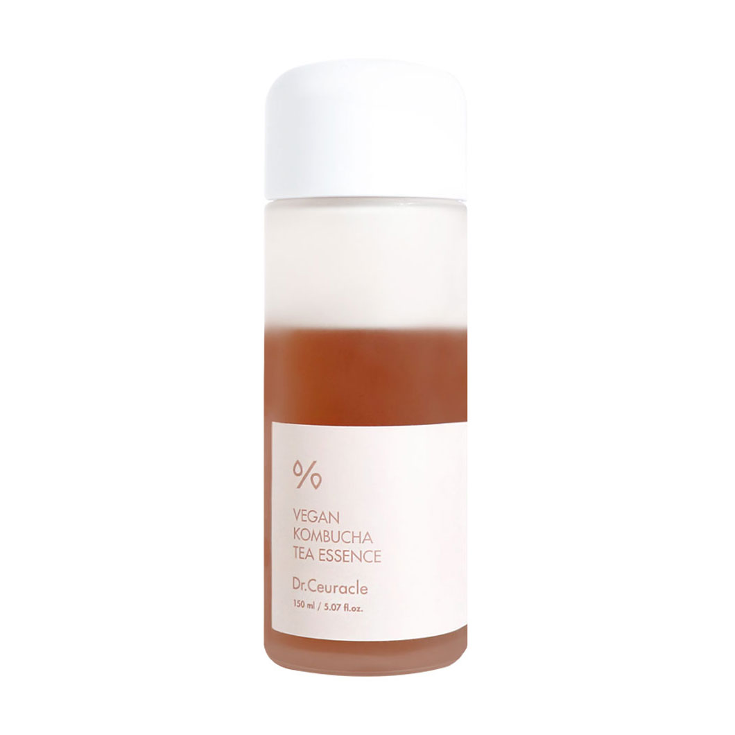 Багатофункціональна кремова есенція Dr.Ceuracle Vegan Combucha Tea Essence з екстрактом комбучі та чорного чаю, 150 мл